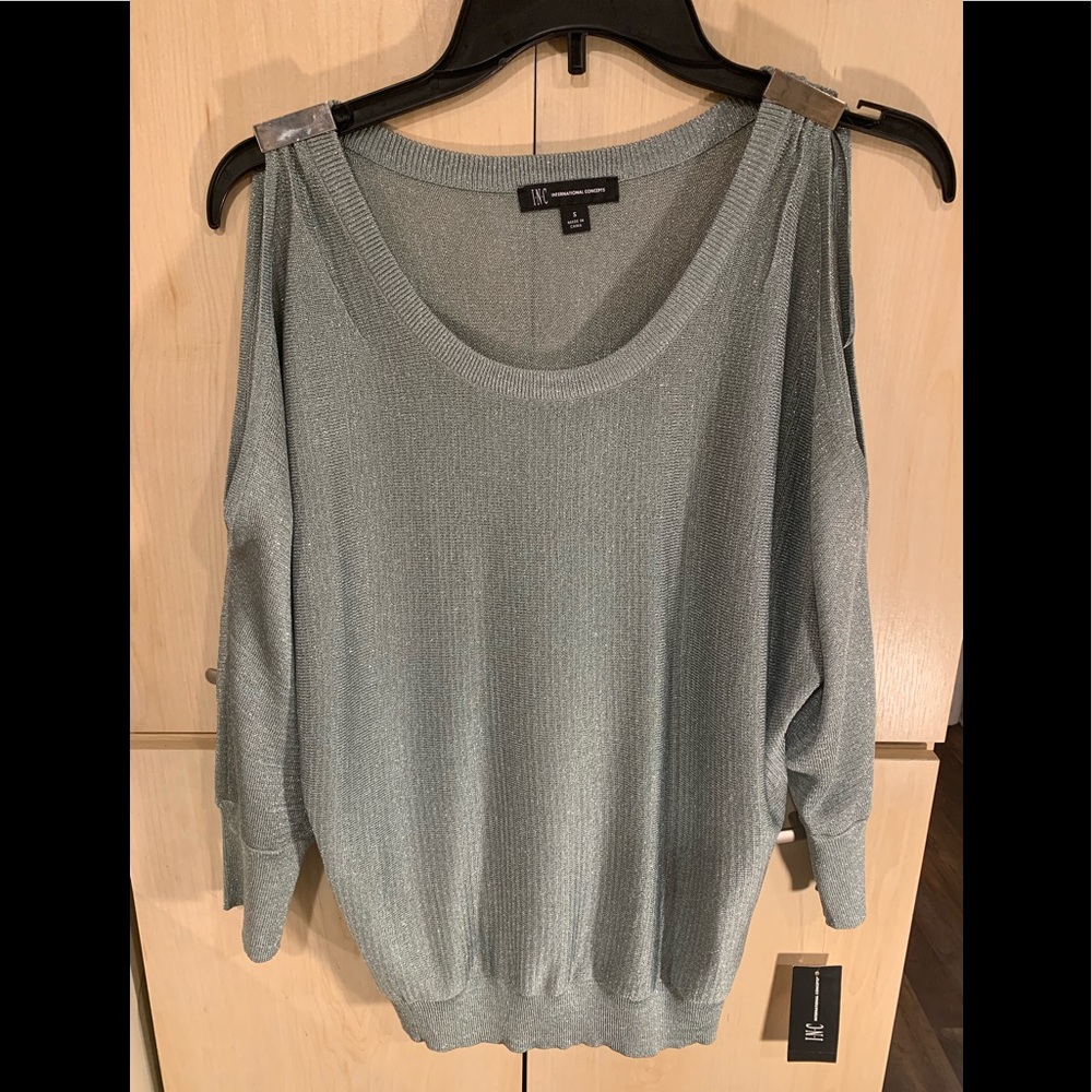 INC BRAND NEW SPARKLY MINT GREEN TOP SIZE SMALL